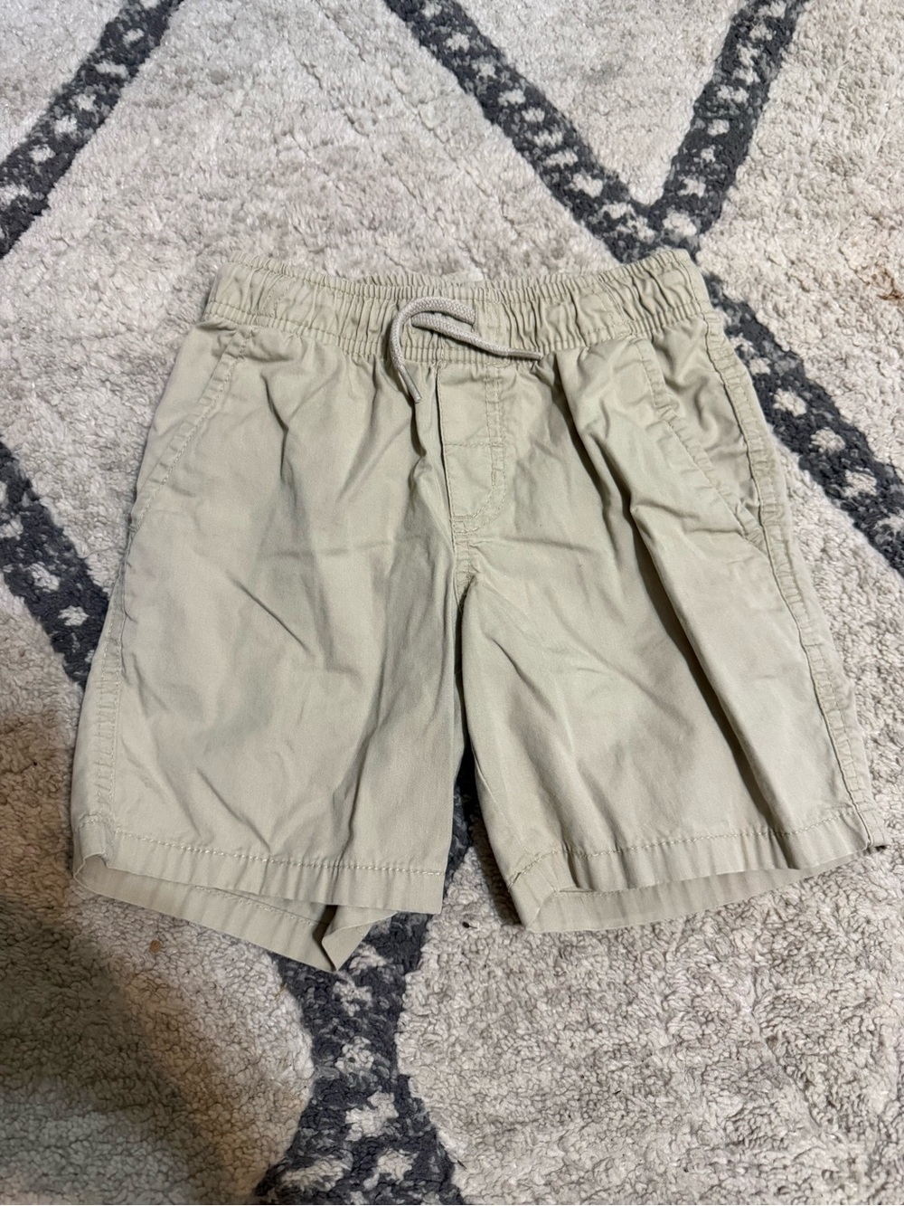 Boy’s Casual Drawstring Chino Shorts - Khaki